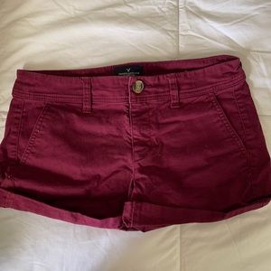 American Eagle burgundy shorts!